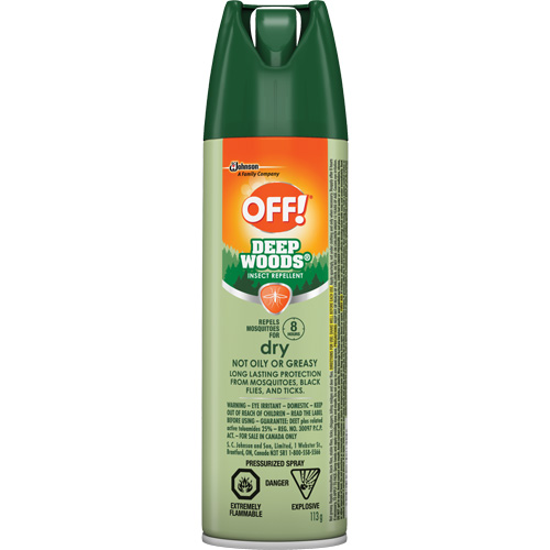 OFF! Deep Woods&reg; Insect Repellent, 25% DEET, Aerosol, 113 g Groupe Generik