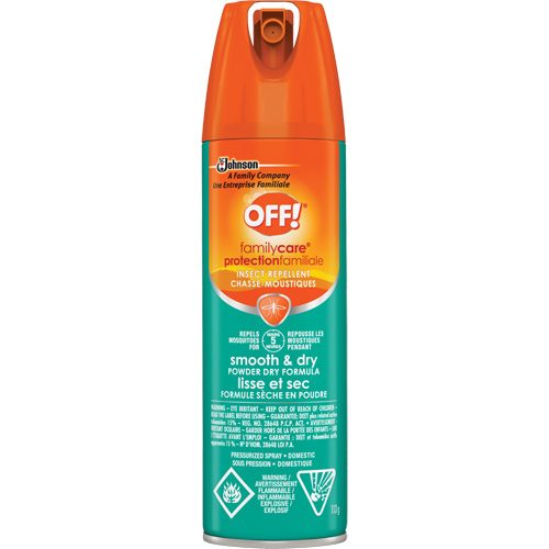 OFF! FamilyCare&reg; Smooth & Dry Insect Repellent, 15% DEET, Aerosol, 113 g Groupe Generik