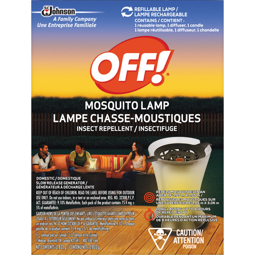 OFF! PowerPad&reg; Mosquito Repellent Lamp, DEET Free, Lamp, 0.822 g Groupe Generik