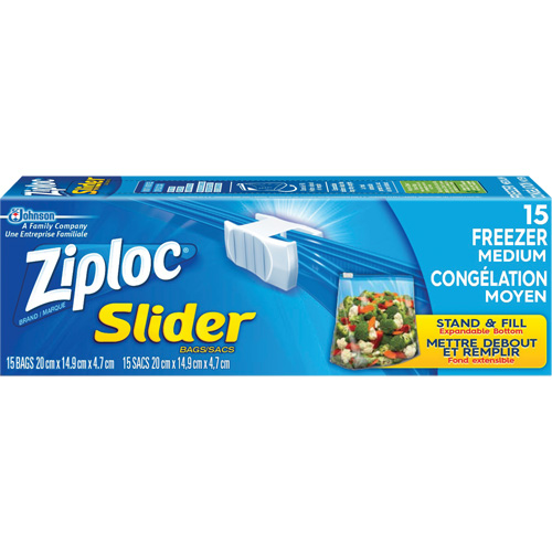 Sacs de cong&eacute;lation &agrave; glissi&egrave;re Ziploc Groupe Generik