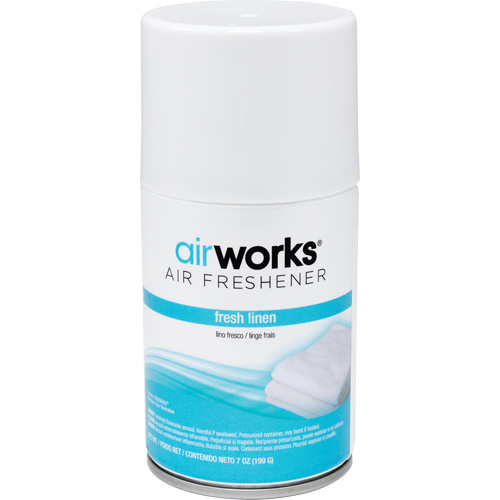 AirWorks&reg; Metered Air Fresheners, Fresh Linen, Aerosol Can Groupe Generik