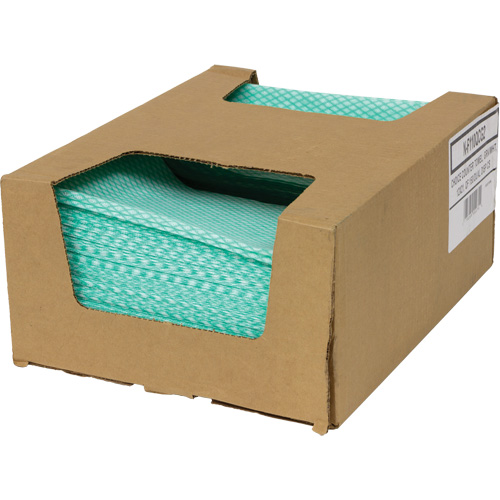 SaniWorks&reg; Choice Counter Cloths, Green/White Groupe Generik