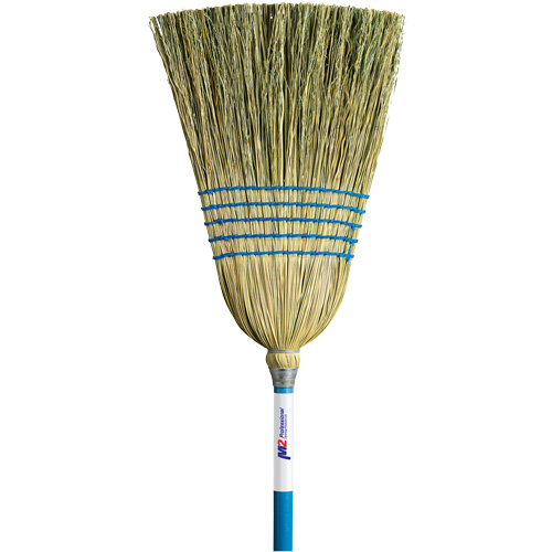 Light-Duty Indoor/Outdoor Corn Broom, 5-String, Wood Handle Groupe Generik
