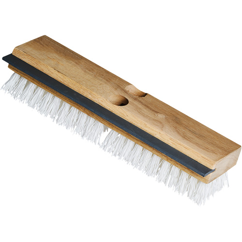 Brosse &agrave; r&eacute;curer utilitaire avec raclette, 11" l, Soies Polypropyl&egrave;ne, Blanc Groupe Generik