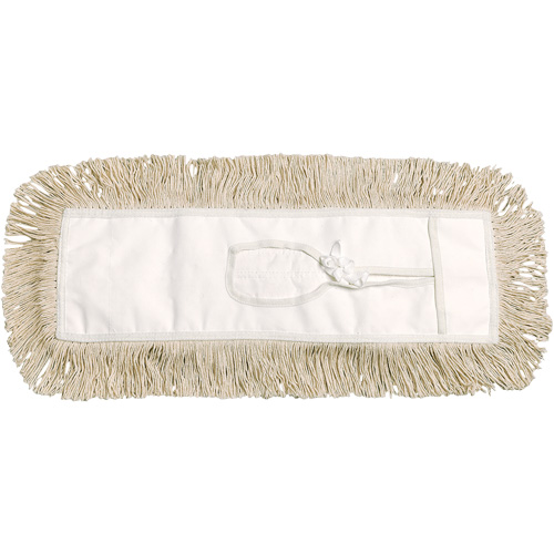 Vadrouille &agrave; &eacute;pousseter, Style &agrave; attacher, Coton, 36" lo x 5" la Groupe Generik