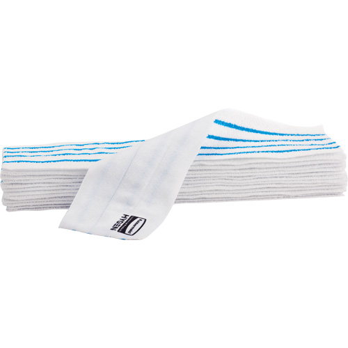 Tampon vadrouille jetable, Style Boucles et crochets, Microfibre, 18" lo x 4" la Groupe Generik