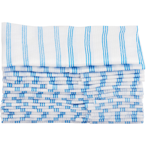 Disposable Single-Use Cloths, Microfibre, Blue/White Groupe Generik