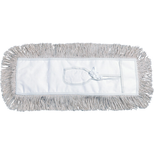Dust Mop, Tie-On Style, Cotton, 18" L x 5" W Groupe Generik