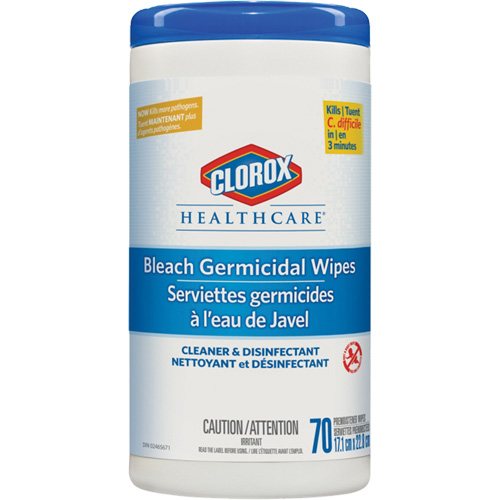 Healthcare&reg; Disinfecting Bleach Wipes, 70 Count Groupe Generik