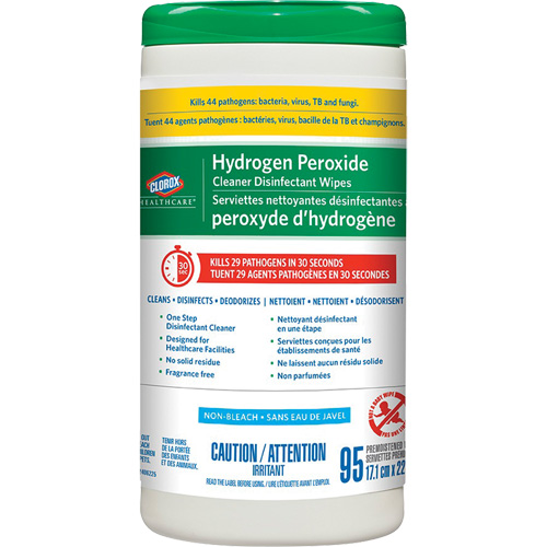 Healthcare&reg; Hydrogen Peroxide Cleaner Disinfecting Wipes, 95 Count Groupe Generik