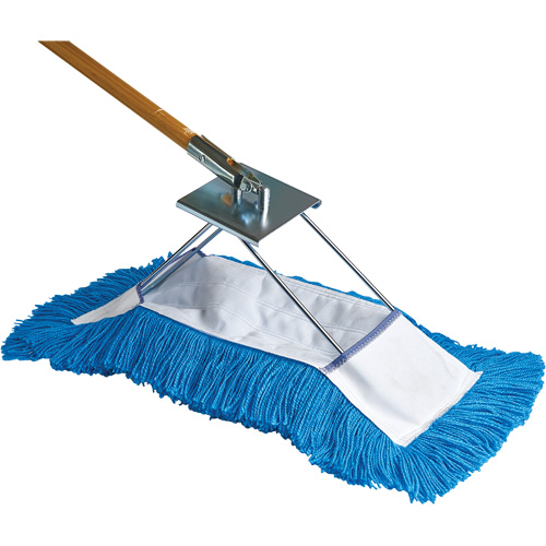 Vadrouille &agrave; &eacute;pousseter de style repliant Static-H, Style &agrave; enfiler, Nylon, 18" lo x 5" la Groupe Generik