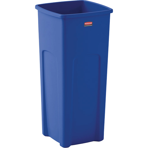 Conteneur de recyclage carr&eacute; Untouchable, Vrac, Plastique, 23 gal. US Groupe Generik