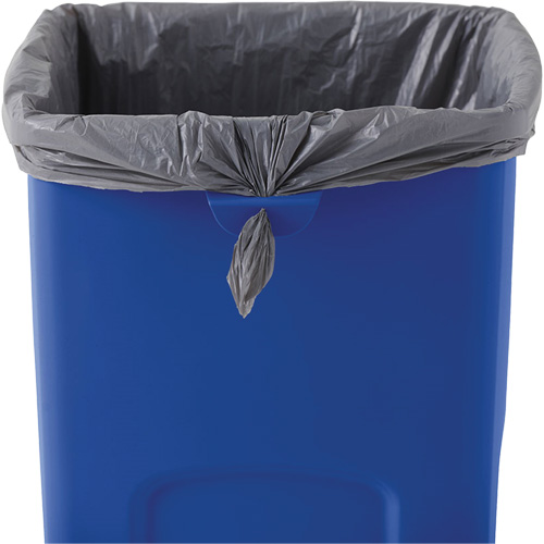 Conteneur de recyclage carr&eacute; Untouchable, Vrac, Plastique, 23 gal. US Groupe Generik