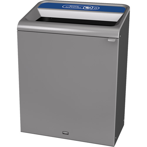 Conteneur pour d&eacute;chets de recyclage m&eacute;lang&eacute;s Configure, Vrac, Acier, 45 gal. US Groupe Generik