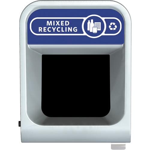 Conteneur pour d&eacute;chets de recyclage m&eacute;lang&eacute;s Configure, Vrac, Acier, 45 gal. US Groupe Generik