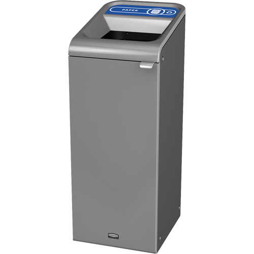 Conteneur pour d&eacute;chets de papier Configure, Vrac/Bord de rue/De bureau, Acier, 15 gal. US Groupe Generik
