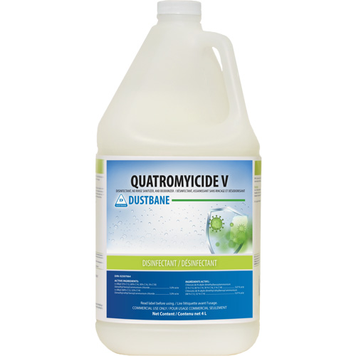 D&eacute;sinfectant, assainissant et d&eacute;sodorisant Quatromyicide V, 4 L, Cruche Groupe Generik