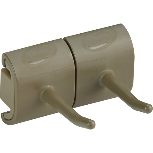 Double Hook Module for Hygienic Wall Bracket Groupe Generik
