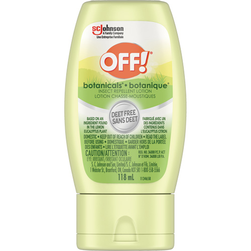 R&eacute;pulsif &agrave; insectes Botanicals Off!, Sans DEET, Lotion, 118 g Groupe Generik