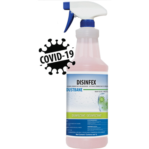 Nettoyant, d&eacute;sinfectant et d&eacute;sodorisant Disinfex, 1 L, Bouteille Groupe Generik