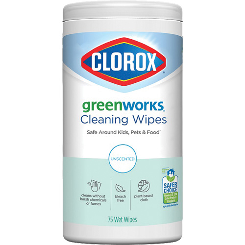 Lingettes nettoyantes GreenWorks, 75 lingettes Groupe Generik