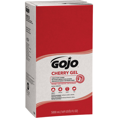 Nettoyant &agrave; mains pour distributeur Pro TDX, Gel/Pierre ponce, 5000 ml, Recharge, Cerise Groupe Generik
