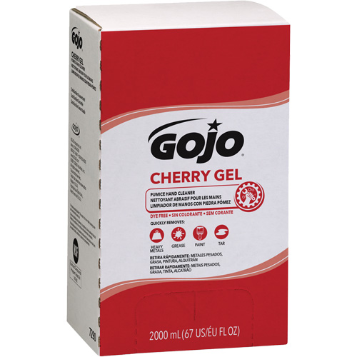 Nettoyant &agrave; mains pour distributeur Pro TDX, Gel/Pierre ponce, 2000 ml, Recharge, Cerise Groupe Generik