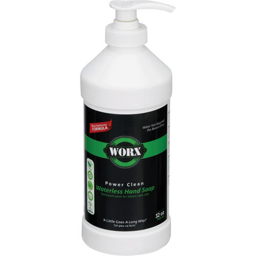 Savon pour les mains sans eau Power Clean, Liquide, 945 ml, Sans parfum Groupe Generik