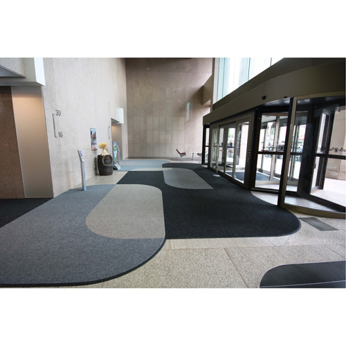 Tapis dentr&eacute;e Supreme Knob, Essuie-pieds/grattoir, 13-5/12' x 75-1/2' x 7/16", Charbon Groupe Generik