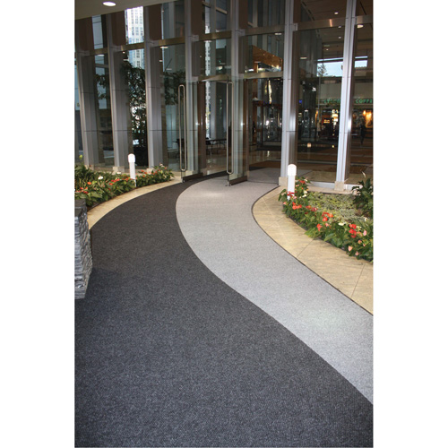 Tapis dentr&eacute;e Supreme Knob, Essuie-pieds/grattoir, 13-5/12' x 75-1/2' x 7/16", Charbon Groupe Generik