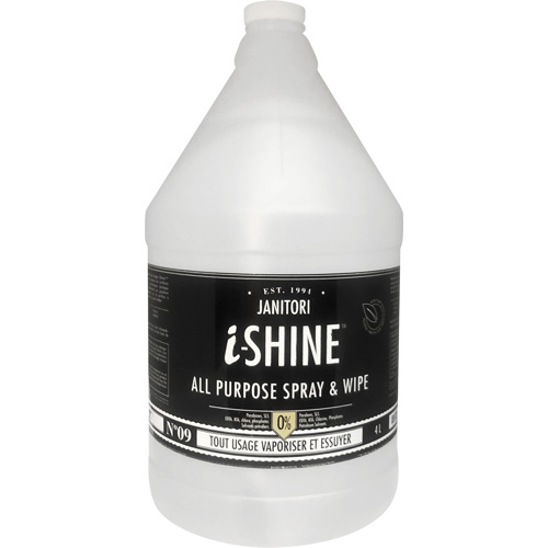 Janitori All-Purpose i-Shine Spray & Wipe, 4 L, Jug Groupe Generik