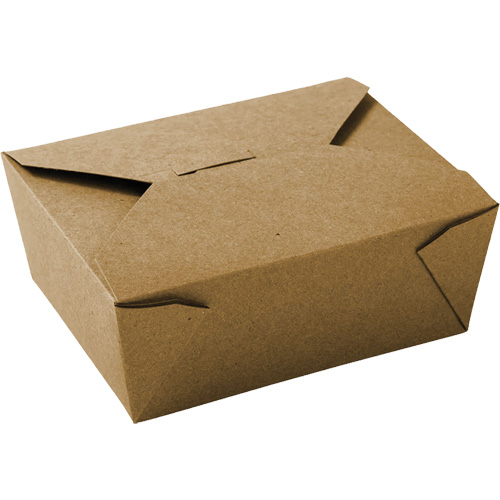 Kraft Take Out Food Containers, Corrugated, Rectangular Groupe Generik