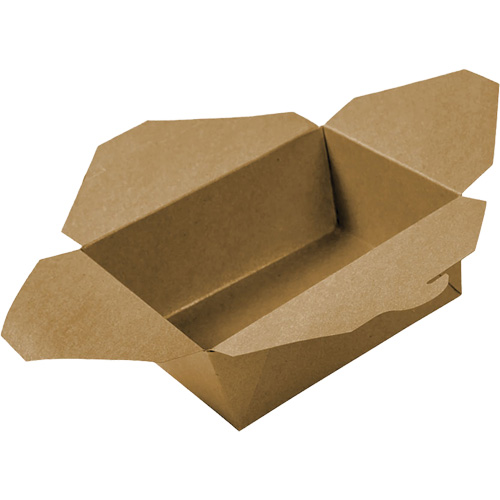 Kraft Take Out Food Containers, Corrugated, Rectangular Groupe Generik