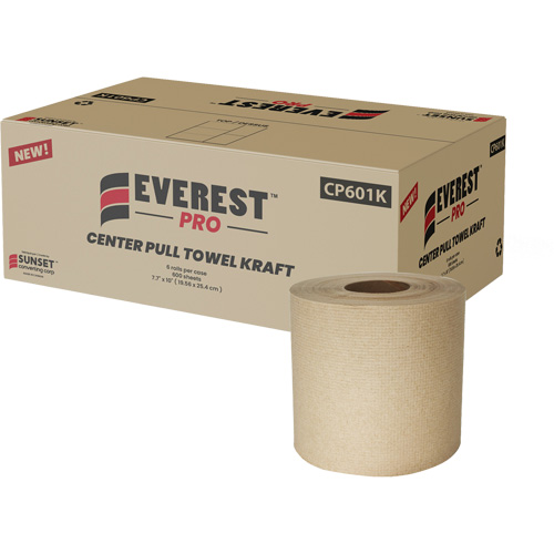 Kraft Paper Towels, 1 Ply, Centre Pull Groupe Generik