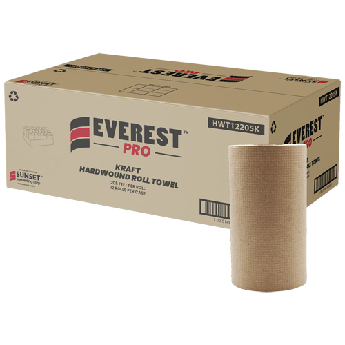 Essuie-mains en rouleaux Kraft, 1 pli, D&eacute;rouler par le centre, 205' lo Groupe Generik