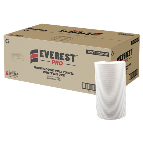 Essuie-mains en rouleaux blancs de luxe, 1 pli, D&eacute;rouler par le centre, 205' lo Groupe Generik
