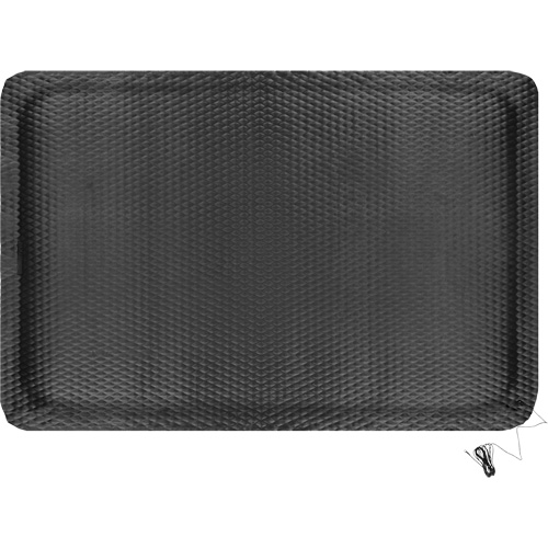 Hog Heaven Electrically Conductive Mat, 4' W x 6' L, 5/8" Thickness, Black, Nitrile Groupe Generik