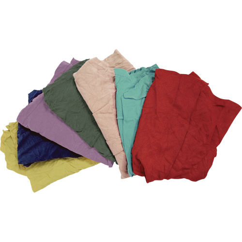 Recycled Material Wiping Rags, Fleece, Mix Colours, 25 lbs. Groupe Generik