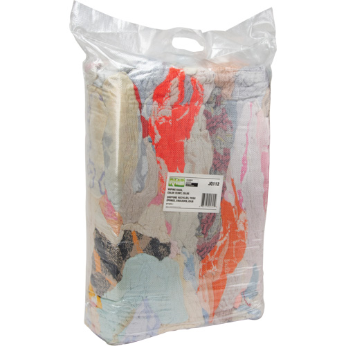 Chiffons fabriqu&eacute;s &agrave; partir de mat&eacute;riaux recycl&eacute;s, Tissu &eacute;ponge, M&eacute;lange de couleurs, 25 lb Groupe Generik