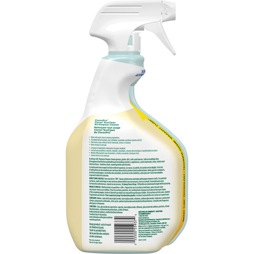 Nettoyant tout usage CloroxPro Clorox EcoClean, 946 ml, Bouteille &agrave; g&acirc;chette Groupe Generik