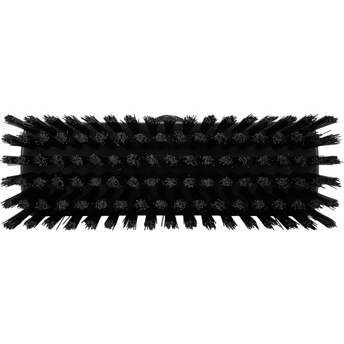 Compact Wall/Deck Broom, Stiff Bristles, 8-9/10", Polyester/Polypropylene, Black Groupe Generik