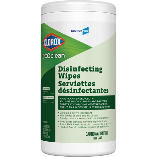 EcoClean Disinfecting Wipes, 75 Count Groupe Generik