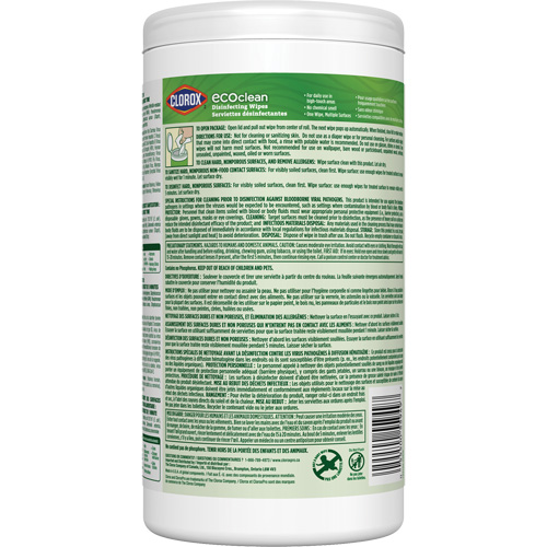 EcoClean Disinfecting Wipes, 75 Count Groupe Generik
