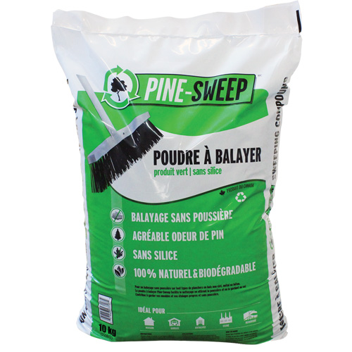 Compos&eacute; de balayage biod&eacute;gradable Pine Sweep, Sac, 22 lb (10 kg) Groupe Generik