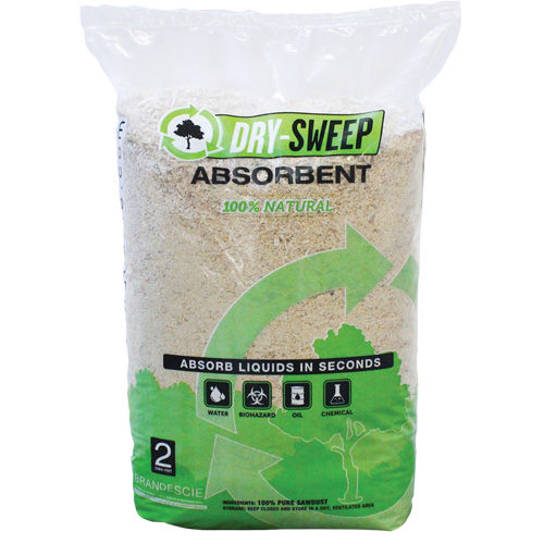 Absorbant naturel biod&eacute;gradable Dry Sweep, Sac, 22 lb (10 kg) Groupe Generik