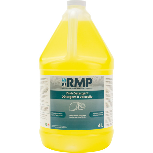 Savon au citron pour vaisselle Impact, Liquide, 4 L, Citron Groupe Generik