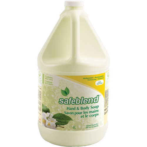 Savon pour les mains et le corps au th&eacute; vert et jasmin, Liquide, 4 L, Parfum&eacute; Groupe Generik