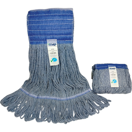 Wide-Band Mop Head, Antimicrobial/Floor Finishing/Specialty, Cotton/Rayon/Synthetic, Loop Style Groupe Generik