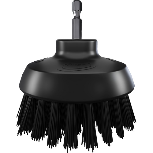 Brosse ronde HyDrive pour perceuse, Soies Tr&egrave;s ferme, Longueur de 3-1/10", Noir Groupe Generik