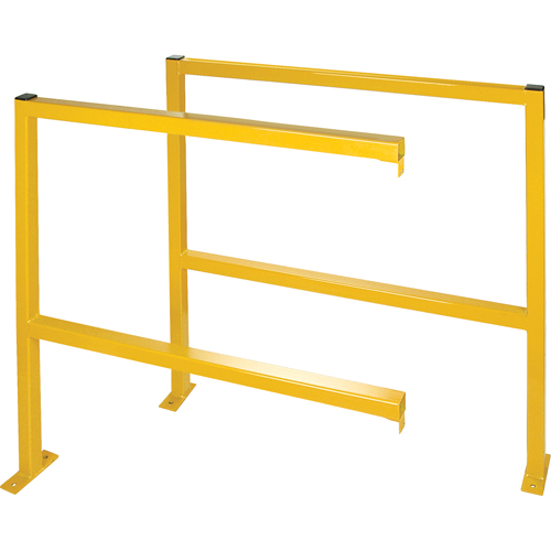 Protecteurs de p&eacute;rim&egrave;tre - Style tubulaire, 48" la x 49-1/2" h, Jaune Groupe Generik